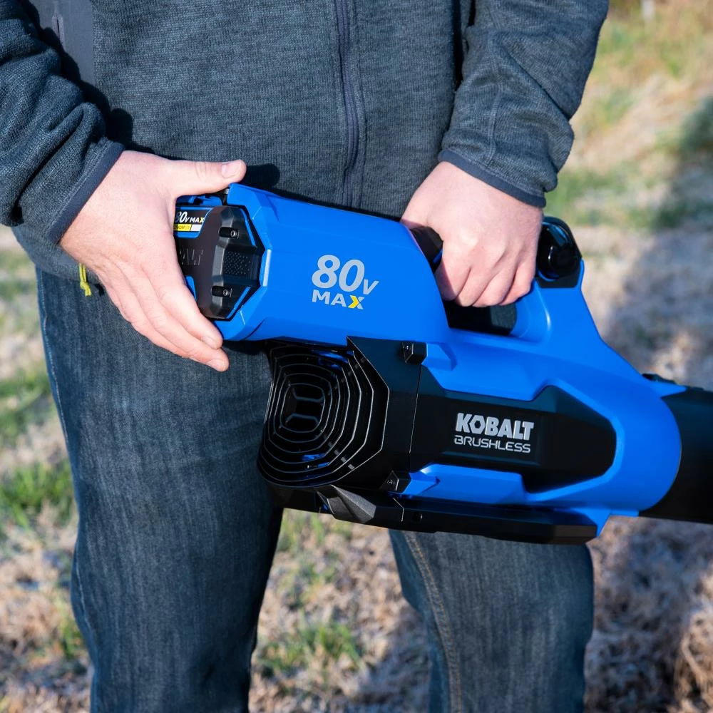 Kobalt Cordless Electric Leaf Blowers 80-volt Max 630-CFM Brushless Handheld Cordless Electric Leaf Blower 2.5 Ah (Battery & Charger Included) 8 Kobalt Cordless Electric Leaf Blowers 80-volt Max 630-CFM Brushless Handheld Cordless Electric Leaf Blower 2.5 Ah (Battery & Charger Included) - Image 8