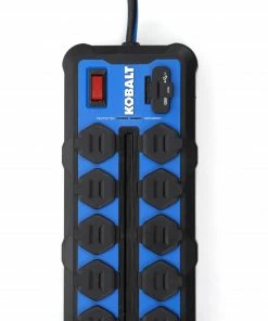 Kobalt Power Strips 10-Outlet 2-USB Ports Blue Power Strip -Kobalt Best Sale 41965420 scaled