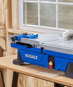 Kobalt Tile Saws 7-in 6-Amp Wet Tabletop Sliding Table Tile Saw -Kobalt Best Sale 41973190