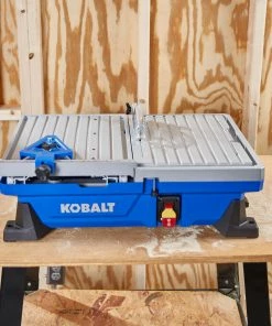 Kobalt Tile Saws 7-in 6-Amp Wet Tabletop Sliding Table Tile Saw -Kobalt Best Sale 41973207