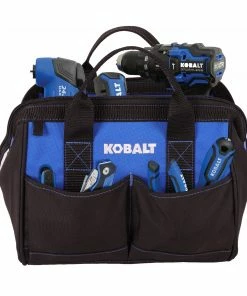 Kobalt Tool Bags Blue Black Polyester 12-in Tool Bag -Kobalt Best Sale 42143431 scaled
