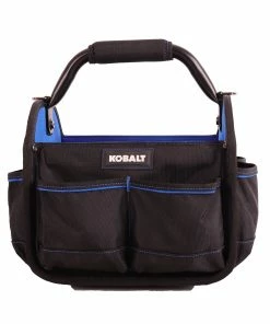 Kobalt Tool Bags Blue Black Polyester 12-in Tool Tote -Kobalt Best Sale 42143650