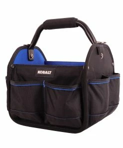 Kobalt Tool Bags Blue Black Polyester 12-in Tool Tote -Kobalt Best Sale 42143651