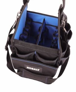 Kobalt Tool Bags Blue Black Polyester 10-in Electrician's Tote -Kobalt Best Sale 42143880 scaled