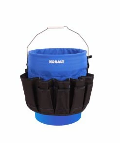 Kobalt Tool Bags Blue Black Polyester 12-in 5-Gallon Bucket Organizer -Kobalt Best Sale 42144072 scaled