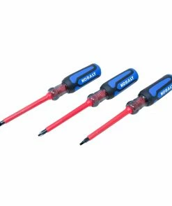 Kobalt Screwdrivers 3-Piece Handle Insulated Magnetic Set Assorted Screwdriver Set