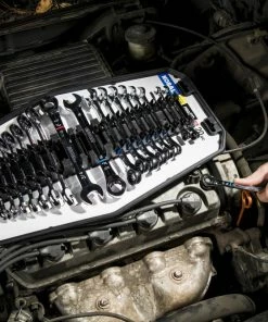 Kobalt Ratchet Wrenches & Sets In Tray with Removable Rails 20-Piece Set 12-Point Standard (SAE) and Metric Combination Ratchet Wrench Set -Kobalt Best Sale 42336144