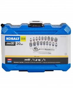 Kobalt Mechanics Tool Sets 20-Piece Standard (SAE) and Metric Combination Polished Chrome Mechanics Tool Set (1/4-in) 10 Kobalt Mechanics Tool Sets 20-Piece Standard (SAE) and Metric Combination Polished Chrome Mechanics Tool Set (1/4-in) -Kobalt Best Sale 42581313