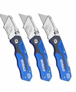 Kobalt Utility Knives Kobalt 3pk Lockback knife set 18mm 3-Blade Folding Utility Knife
