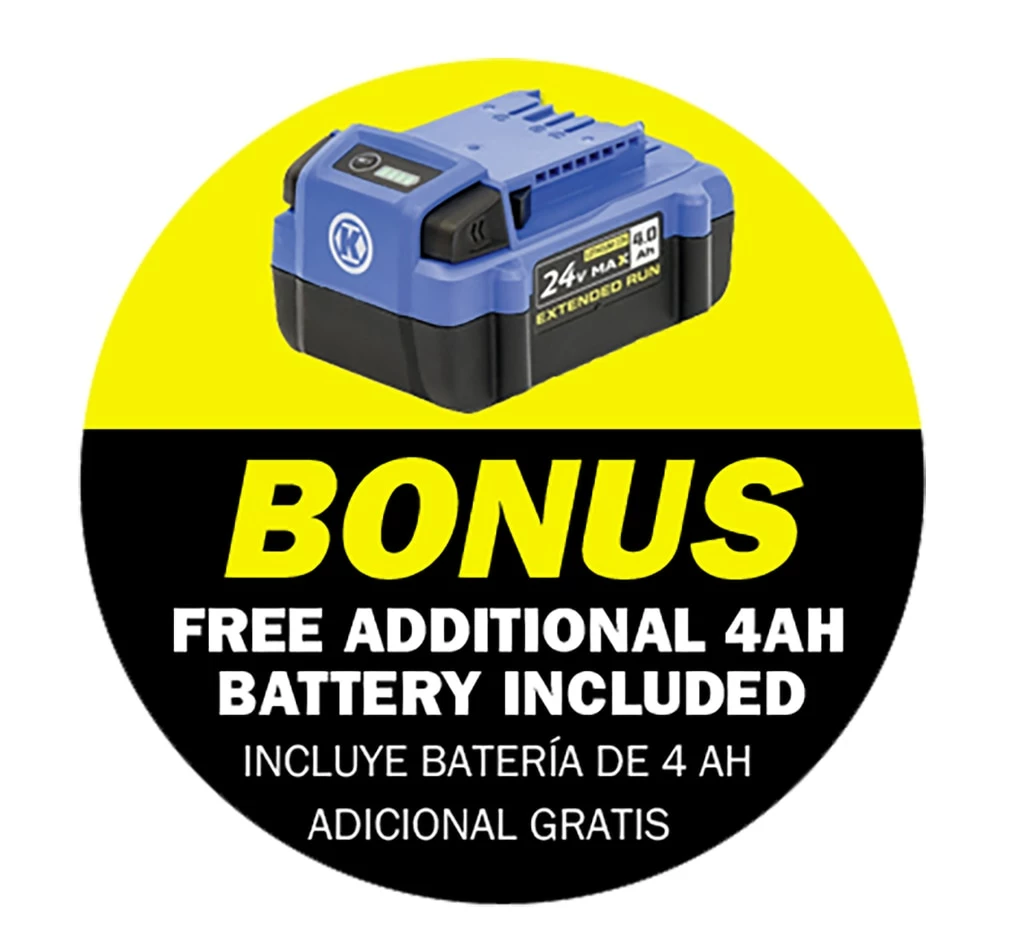 Kobalt Cordless Electric Leaf Blowers 24-volt 500-CFM Brushless Handheld Cordless Electric Leaf Blower 4 Ah (Battery & Charger Included) 2 Kobalt Cordless Electric Leaf Blowers 24-volt 500-CFM Brushless Handheld Cordless Electric Leaf Blower 4 Ah (Battery & Charger Included) - Image 2