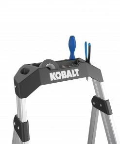 Kobalt Step Stools 2-Step 250-lb Capacity Aluminum Foldable Step Stool 19 Kobalt Step Stools 2-Step 250-lb Capacity Aluminum Foldable Step Stool -Kobalt Best Sale 43350867