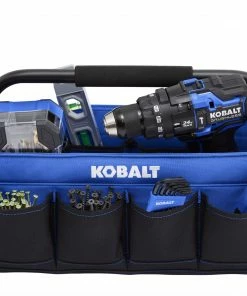 Kobalt Tool Bags Blue, Black Polyester 16-in Tool Tote -Kobalt Best Sale 43928487 scaled