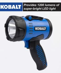 Kobalt Flashlights 1200-Lumen LED Rechargeable Spotlight Flashlight
