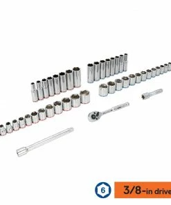 Kobalt Mechanics Tool Sets 135-Piece Standard (SAE) and Metric Combination Polished Chrome Mechanics Tool Set (1/4-in; 3/8-in) 9 Kobalt Mechanics Tool Sets 135-Piece Standard (SAE) and Metric Combination Polished Chrome Mechanics Tool Set (1/4-in; 3/8-in) -Kobalt Best Sale 44317390