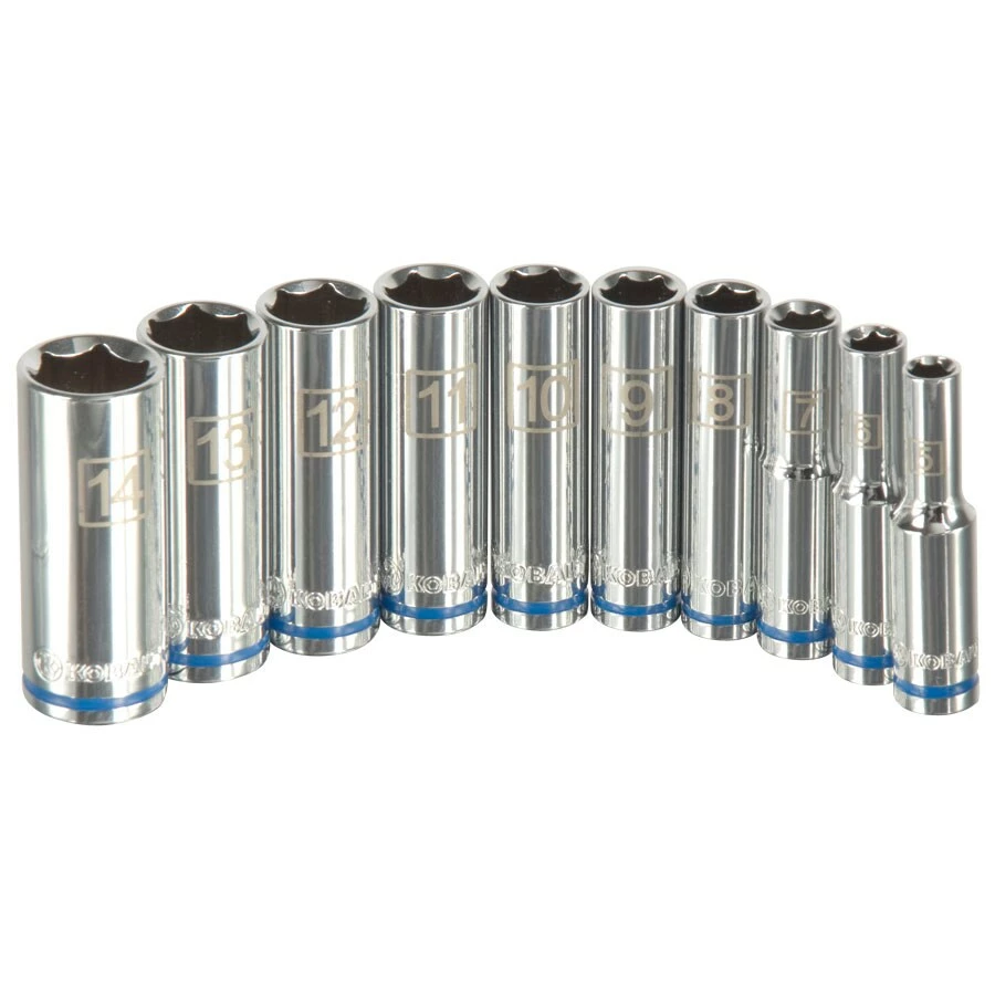 Kobalt Sockets & Socket Sets 10-Piece Metric 1/4-in Drive 6-point Set Deep Socket Set 2 Kobalt Sockets & Socket Sets 10-Piece Metric 1/4-in Drive 6-point Set Deep Socket Set - Image 2