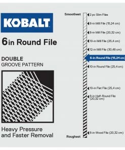 Kobalt Files 6-in Smooth Mill Round Mill File 11 Kobalt Files 6-in Smooth Mill Round Mill File -Kobalt Best Sale 44433770