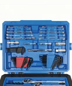 Kobalt Mechanics Tool Sets 243-Piece Standard (SAE) and Metric Combination Polished Chrome Mechanics Tool Set (1/4-in; 3/8-in) -Kobalt Best Sale 44474234 scaled