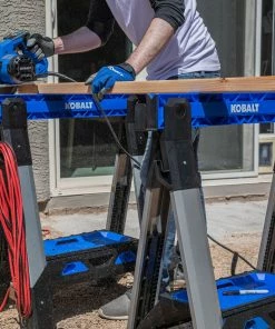 Kobalt Saw Horses 30.63-in W x 33.5-in H Adjustable Pp and Steel Construction Saw Horse (1000-lb Capacity) 28 Kobalt Saw Horses 30.63-in W x 33.5-in H Adjustable Pp and Steel Construction Saw Horse (1000-lb Capacity) -Kobalt Best Sale 44628410 scaled