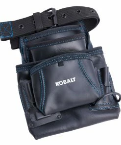 Kobalt Tool Pouches Leather General Construction Tool Pouch -Kobalt Best Sale 45007056