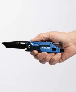Kobalt Pocket Knives 2.87-in Stainless Steel Tanto Pocket Knife -Kobalt Best Sale 45360352 scaled