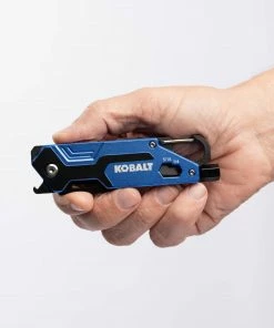 Kobalt Pocket Knives 2.87-in Stainless Steel Tanto Pocket Knife -Kobalt Best Sale 45360354 scaled