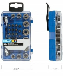 Kobalt Mechanics Tool Sets 35-Piece Standard (SAE) and Metric Combination Polished Chrome Mechanics Tool Set -Kobalt Best Sale 45400161 scaled