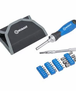 Kobalt Screwdrivers 27-Piece Rubber Handle Ratcheting Set Multi-bit Screwdriver Set -Kobalt Best Sale 45400361