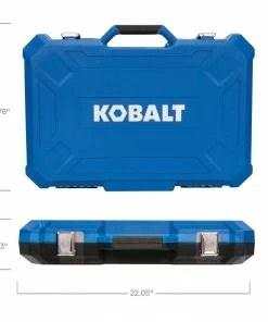 Kobalt Mechanics Tool Sets 309-Piece Standard (SAE) and Metric Combination Polished Chrome Mechanics Tool Set (1/4-in; 3/8-in) -Kobalt Best Sale 45400896 scaled