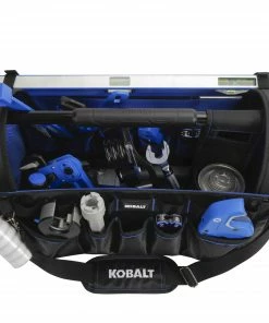 Kobalt Tool Bags Plumbing Tool Bag with Caddy Black, Blue Polyester 12.99-in -Kobalt Best Sale 45459480 scaled