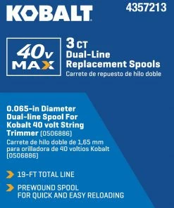 Kobalt String Trimmer Line 19-ft Spool 0.065-in 40V Spooled Trimmer Line 7 Kobalt String Trimmer Line 19-ft Spool 0.065-in 40V Spooled Trimmer Line -Kobalt Best Sale 46556763